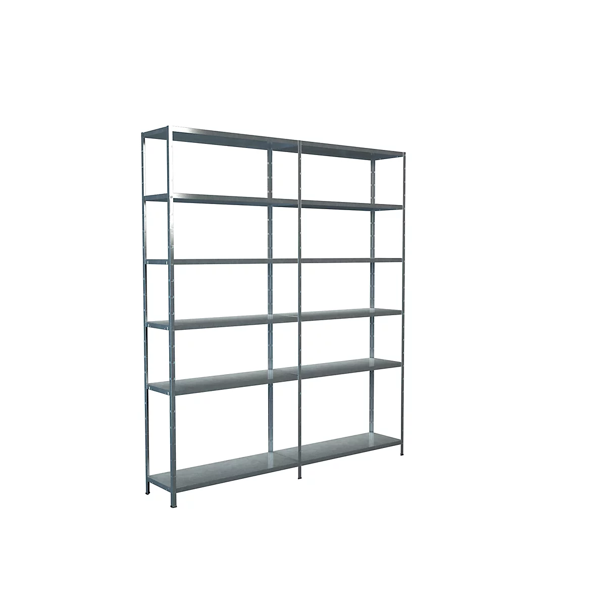 Rayonnage sans boulon, H 2300 x L 2000 x P 350 mm, galvanisé