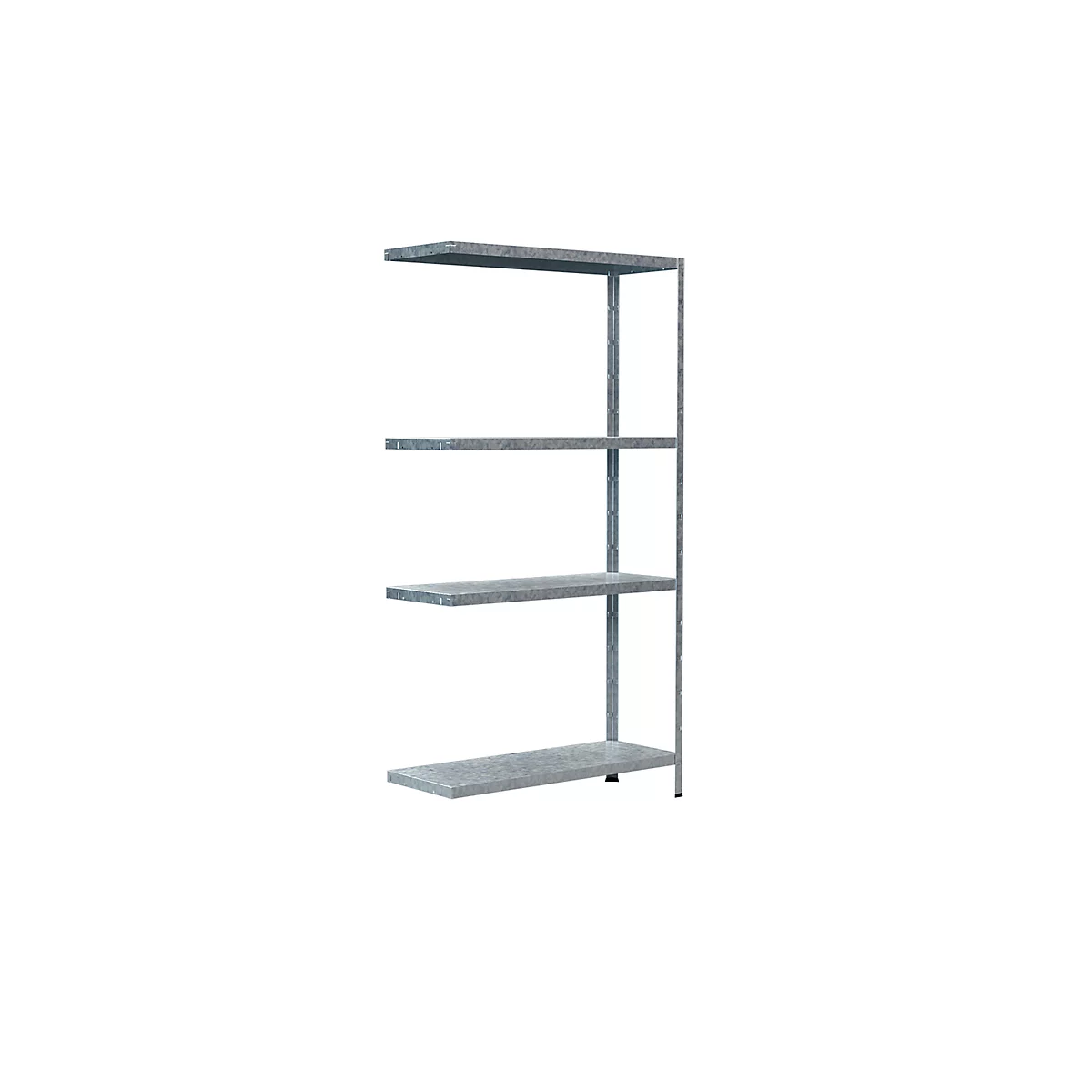 Rayonnage sans boulons dans un système modulaire, rayonnage à boulonner, 800 x 300 x 1500 mm, galvanisé