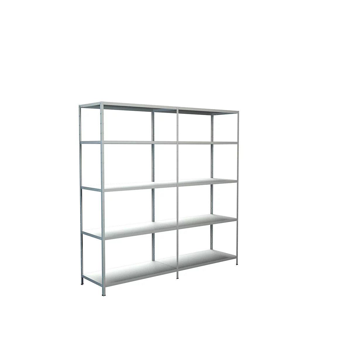 Rayonnage sans vis, H 2000 x L 2000 x P 500 mm, blanc