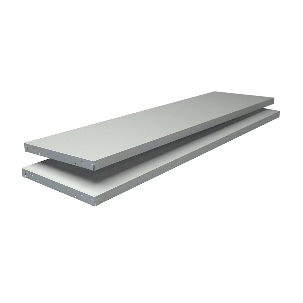 Rayonnages supplémentaires, pour rayonnages à emboîter, l. 1200 x P 350 mm, blanc