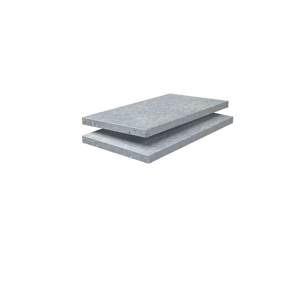 Rayonnages supplémentaires, pour rayonnages à emboîter, l. 600 x P 350 mm, galvanisé