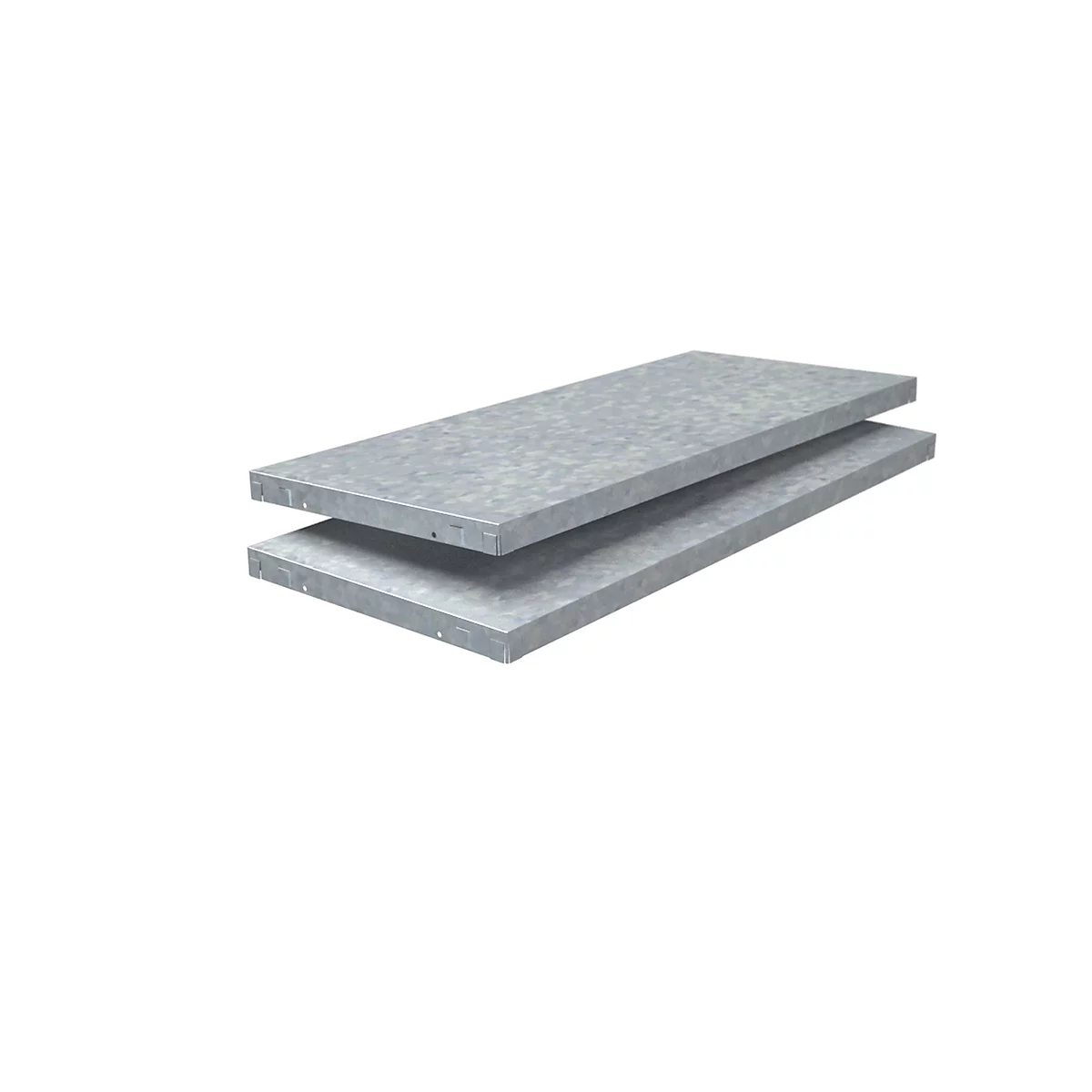 Rayonnages supplémentaires, pour rayonnages à emboîter, l. 800 x P 350 mm, galvanisé