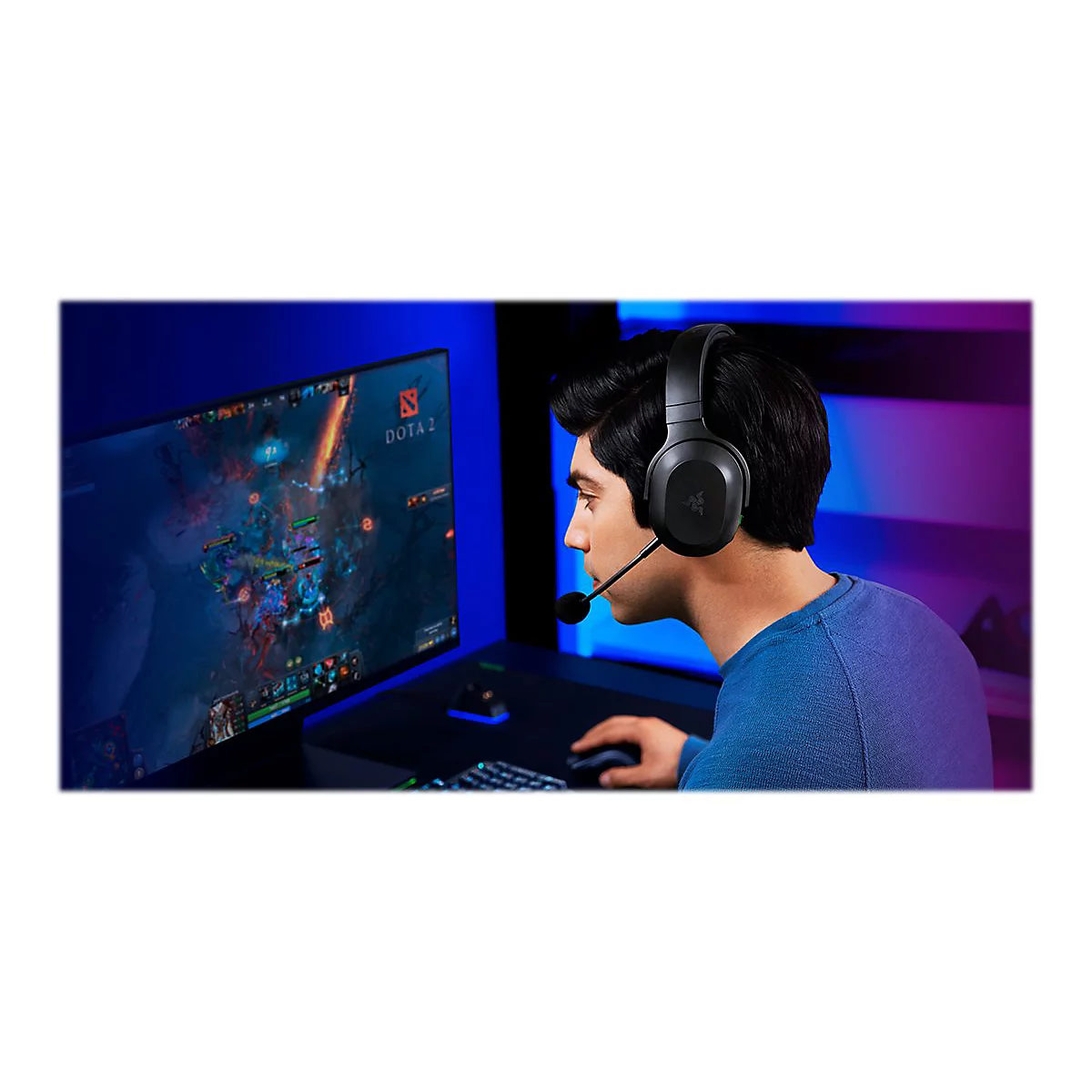 Razer Barracuda X - Headset - ohrumschließend - Bluetooth / 2,4 GHz Funkfrequenz - kabellos, kabelgebunden - 3,5 mm Stecker, USB-C