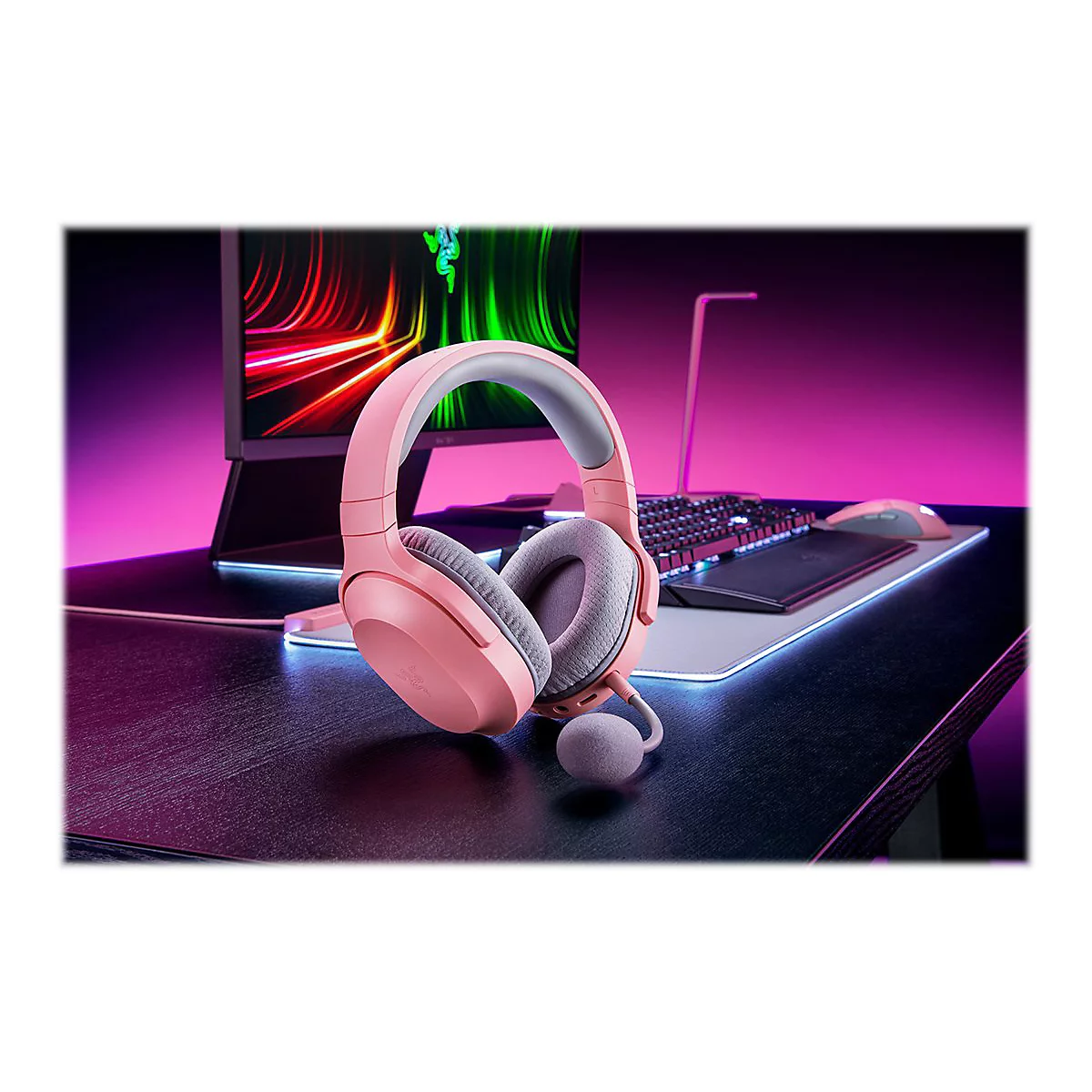 Razer Barracuda X - Headset - ohrumschließend - Bluetooth / 2,4 GHz Funkfrequenz - kabellos, kabelgebunden - 3,5 mm Stecker, USB-C