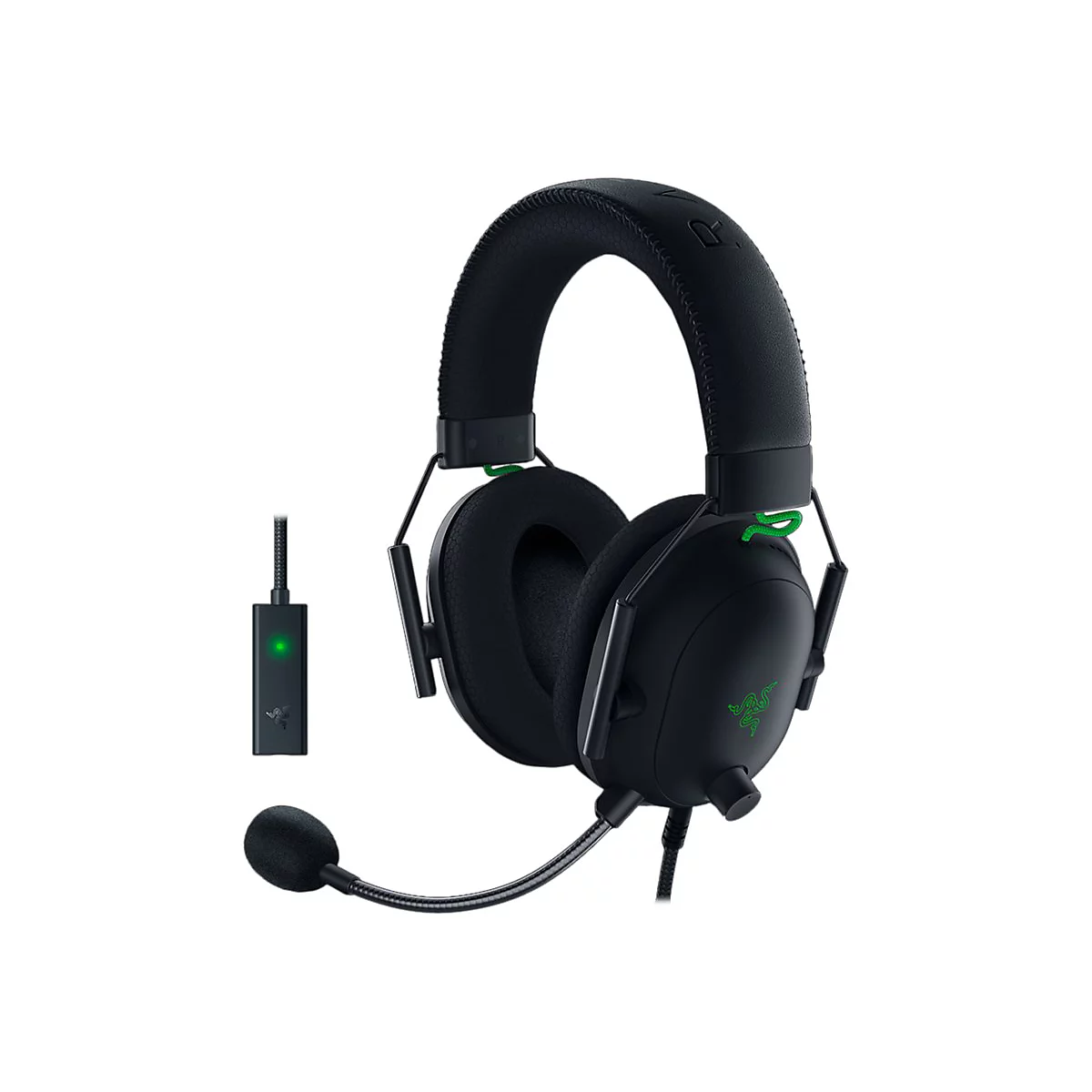Razer BlackShark V2 - Headset - ohrumschließend - kabelgebunden - 3,5 mm Stecker - Geräuschisolierung