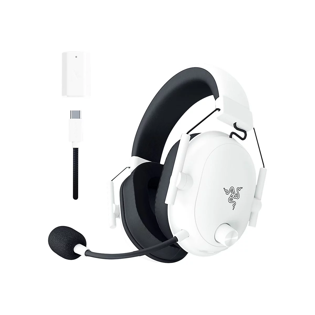 Razer BlackShark V2 HyperSpeed - Headset - ohrumschließend - Bluetooth / 2,4 GHz Funkfrequenz - kabellos, kabelgebunden - USB-A, Adapter USB-C via Bluetooth