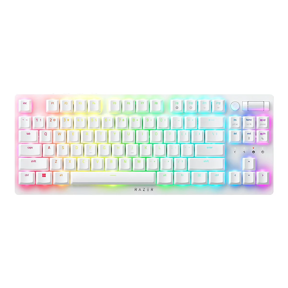 Razer DeathStalker V2 Pro - Tastatur - Ohne Zehnertastatur - Hintergrundbeleuchtung - kabellos - 2.4 GHz, Bluetooth 5.0, USB-C