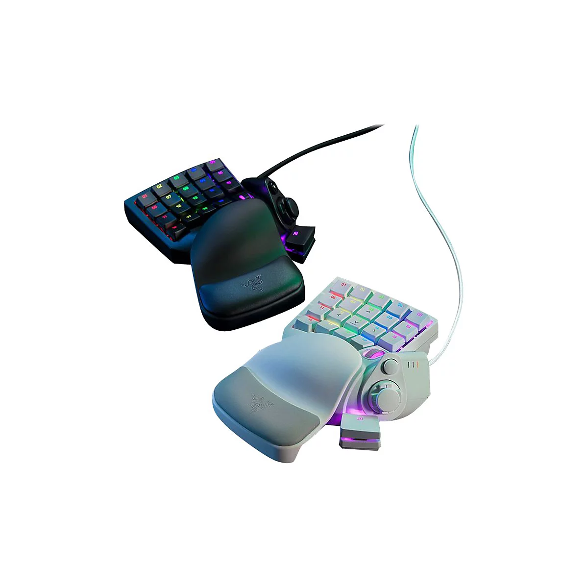 Razer Tartarus Pro - Tastenfeld - mit 8-way directional thumbpad, Scroll-Rädchen, Key-Map-Anzeige, Hyperesponse Daumentaste, Leertaste-Aktuator - hintergrundbeleuchtet - USB - Tastenschalter: Razer Analog Optical Switches
