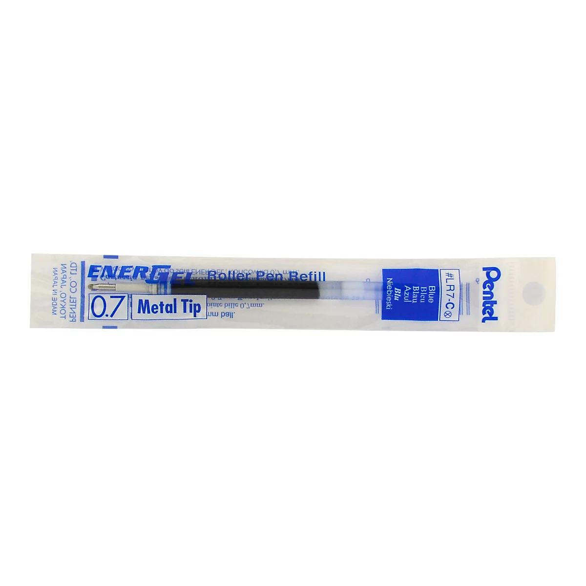 Recambio para el bolígrafo de gel Pentel Liquid BLN37/57/77, azul