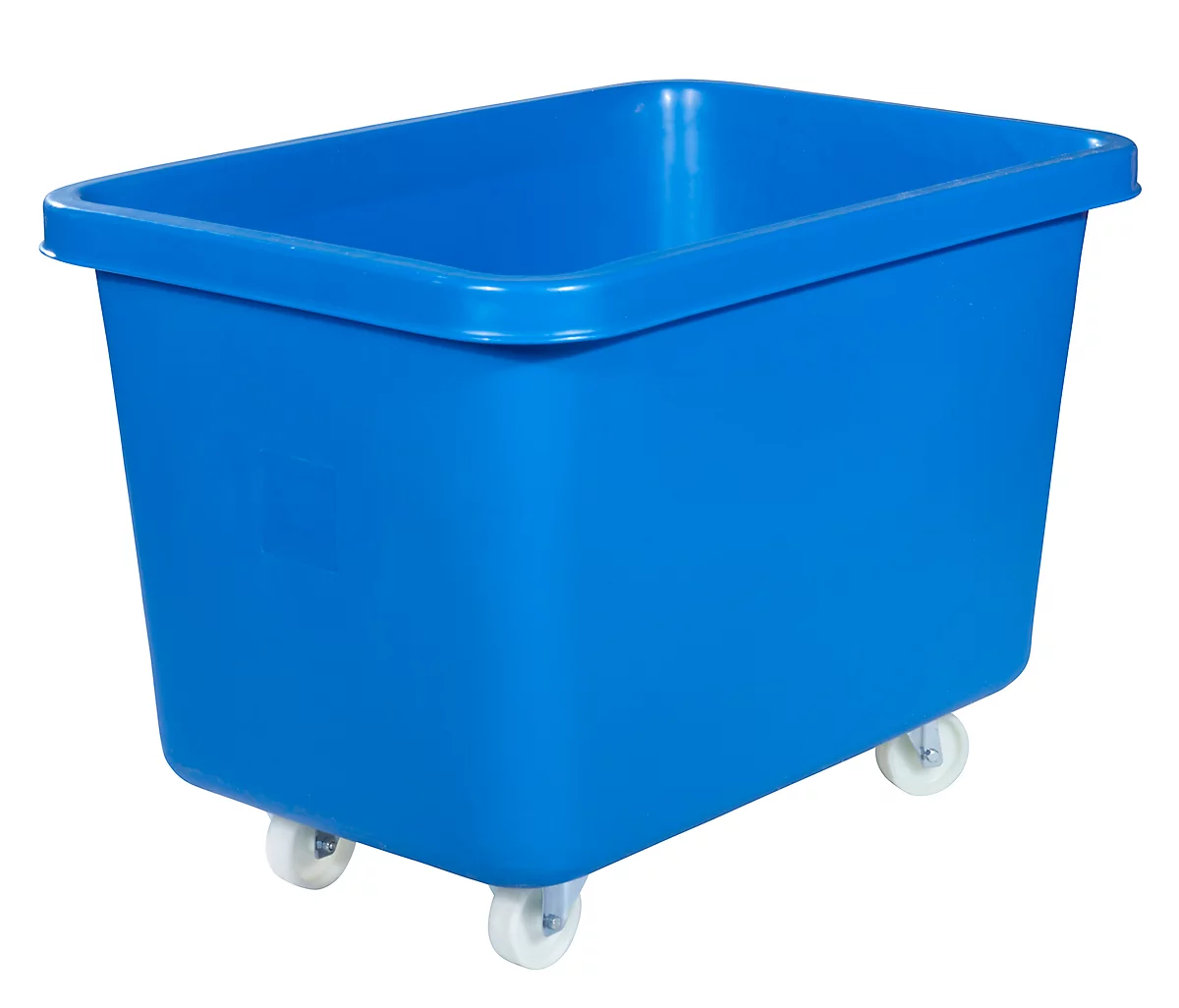 Rechteckbehälter, Kunststoff, fahrbar, 227 l, blau