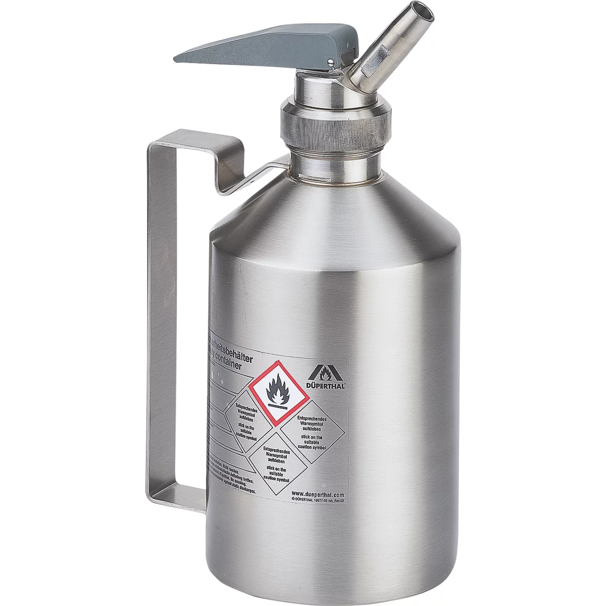 Récipient de sécurité Düperthal VisiCon, pare-flamme, robinet de dosage ...