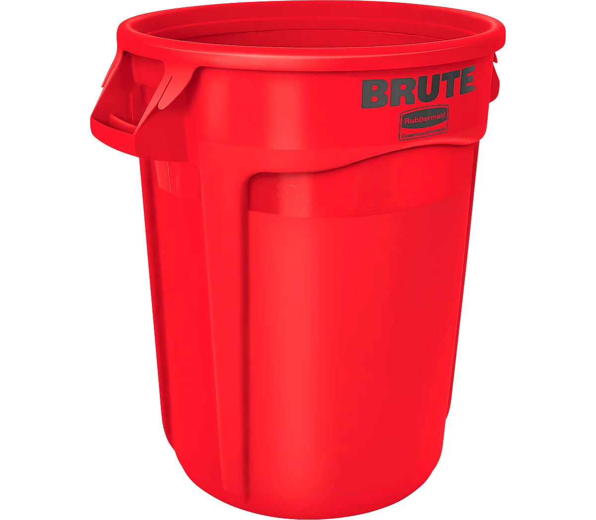 Recogedor de residuos reciclables Brute, polietileno, redondo, 121 l, rojo