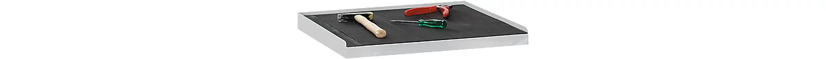 Recubrimiento de goma estriada, para armario de herramientas, 495 x 495 mm