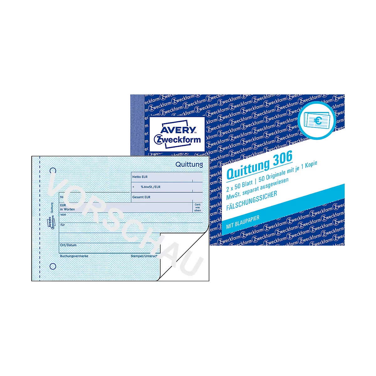 Reçus n° 306 Avery Zweckform