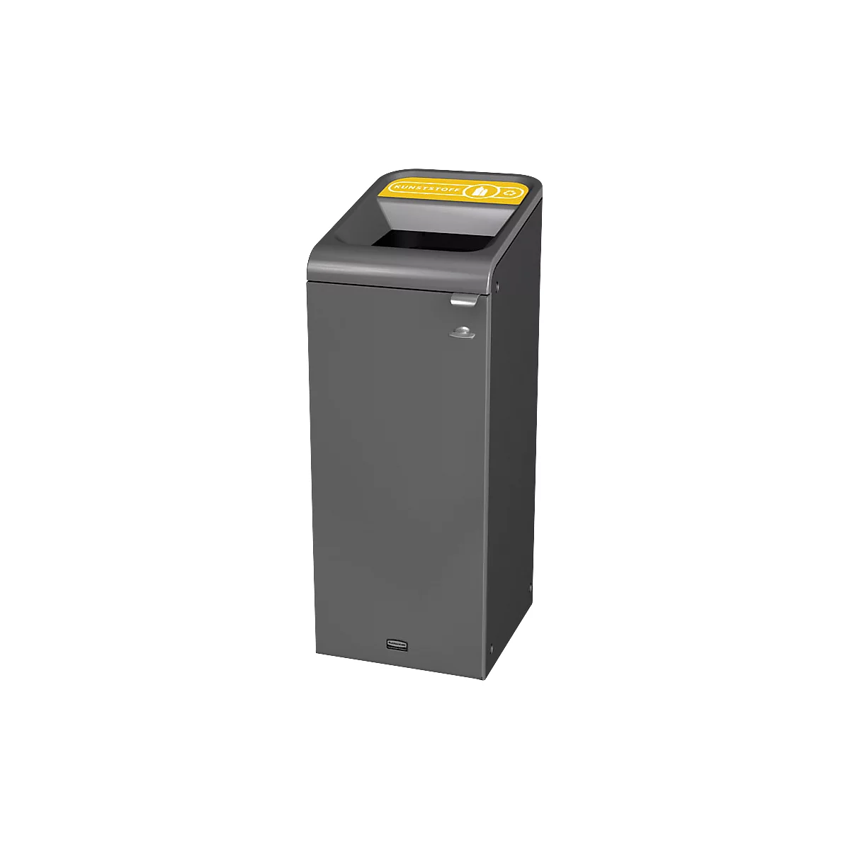 Recyclingstation Rubbermaid Configure, für Kunststoff, 57 l, Magnetverbindung, B 495 x T 367 x H 975 mm, gelb