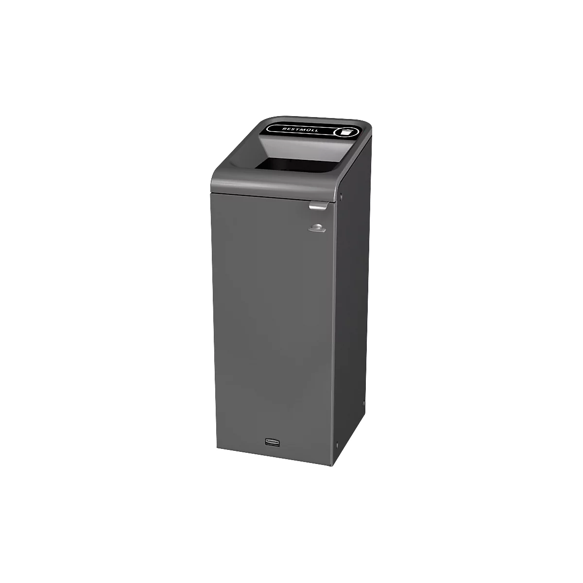 Recyclingstation Rubbermaid Configure, für Restmüll, 57 l, Magnetverbindung, B 495 x T 367 x H 975 mm, schwarz