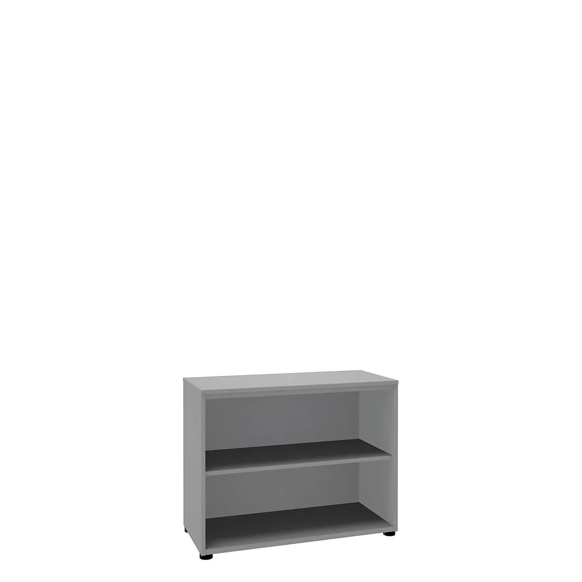Regal, einteilig, B 1000 mm, 2 OH, silber