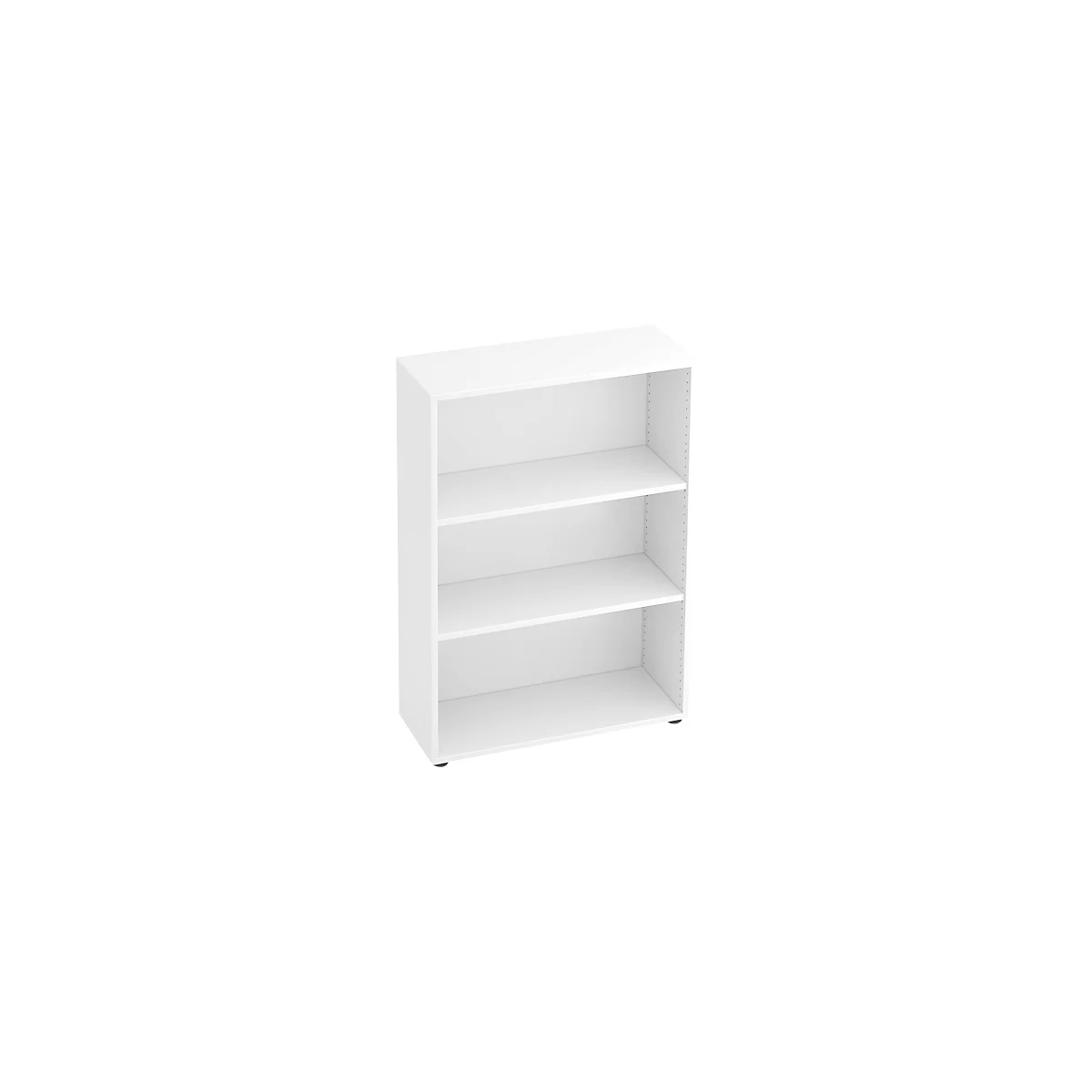 Regal für Anbauwand TARA, 3 Ordnerhöhen, stapelbar, B 800 x T 330 x H 1144 mm, weiß
