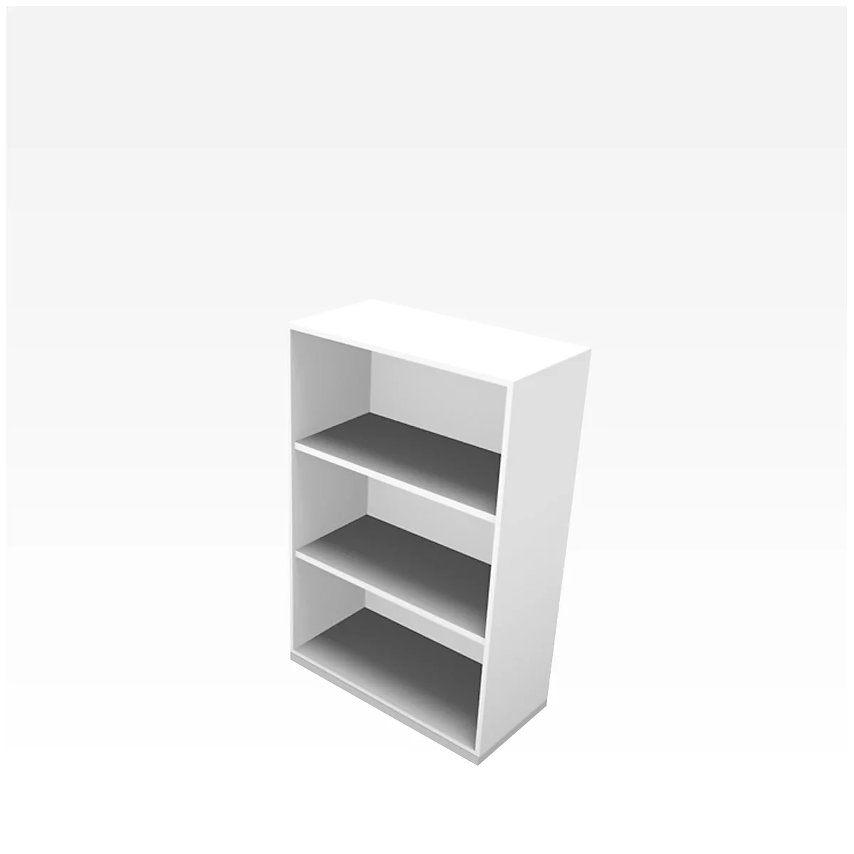 Regal X-TIME-WORK, 3 OH, 860 x 430 x 1310 mm, weiß
