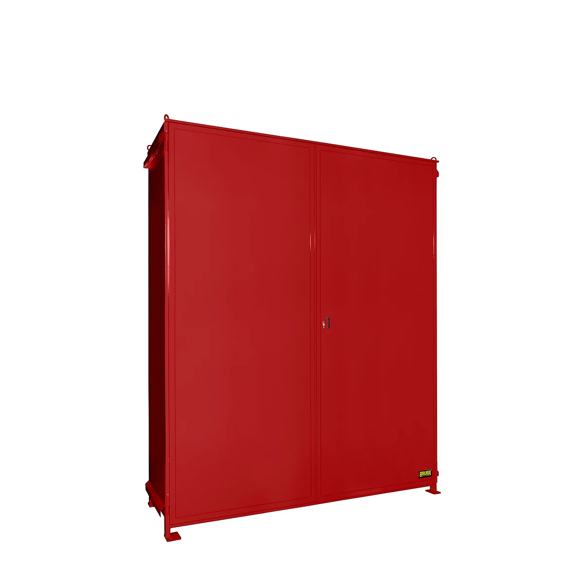 Regalcontainer BAUER CEN 36-3, Stahl, Doppelflügeltor, B 4195 x T 1585 x H 4535 mm, rot
