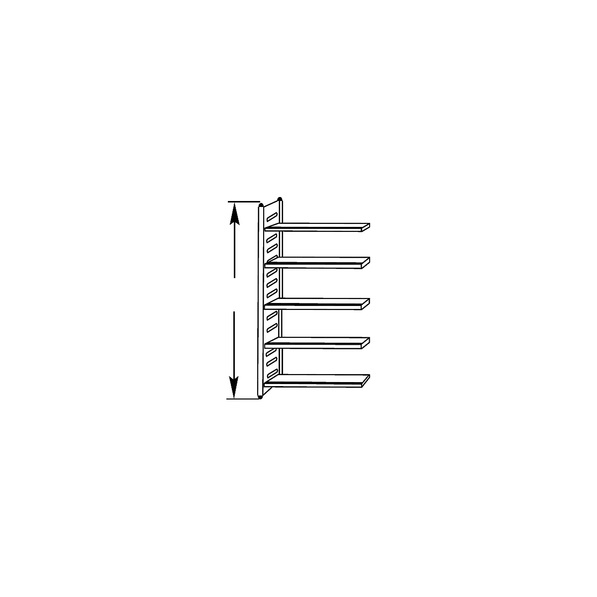 Regalfeld, 2200 x 750 x 600 mm