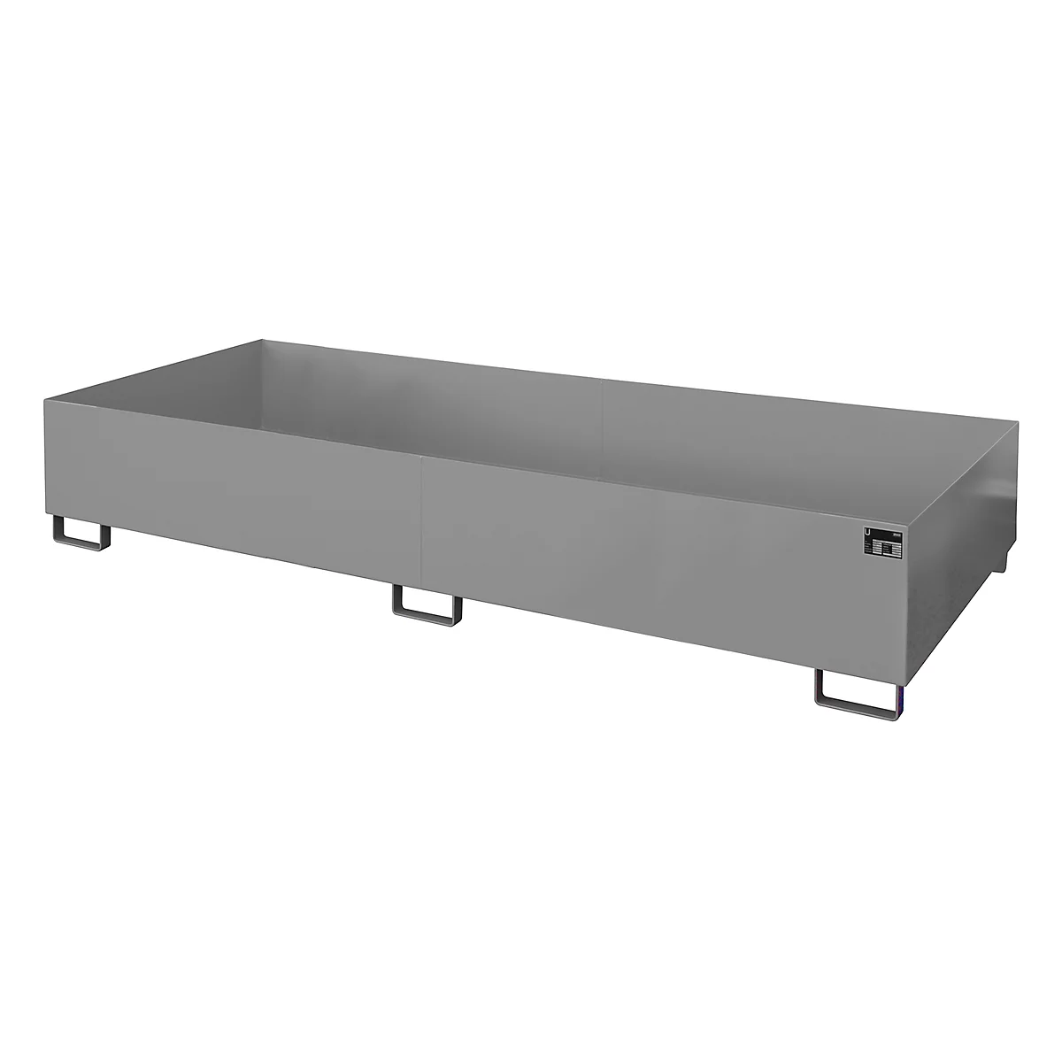 Regalwanne Typ RW/RW 3300-3, ohne Gitterrost, grau RAL7005