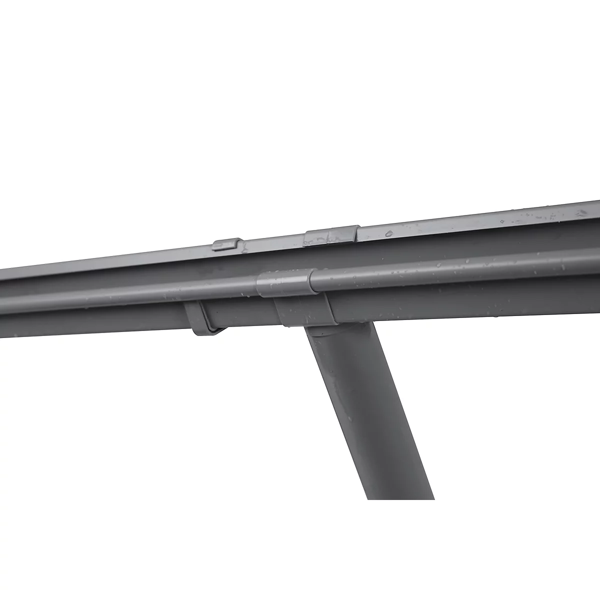 Regengoot &amp; regenpijp voor dakbedekkingssysteem WSM Leipzig, B 2250 mm, kunststof