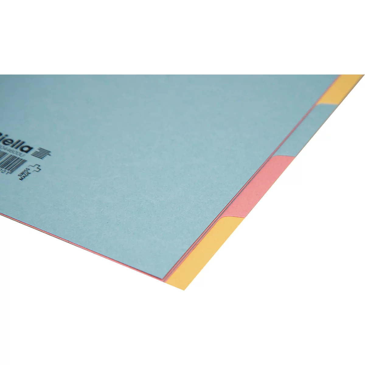 Register Biella, für DIN A4, 6-teilig, blanko, L 310 x B 235 x H 2 mm, Karton, farbig