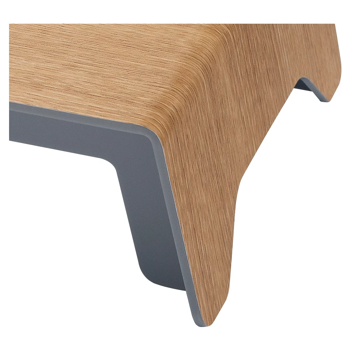Rehaussement d'écran smartstyle sigel®, jusqu'à 5 kg, sans fonction chargeur Qi, plastique/acrylique, design bois et métal