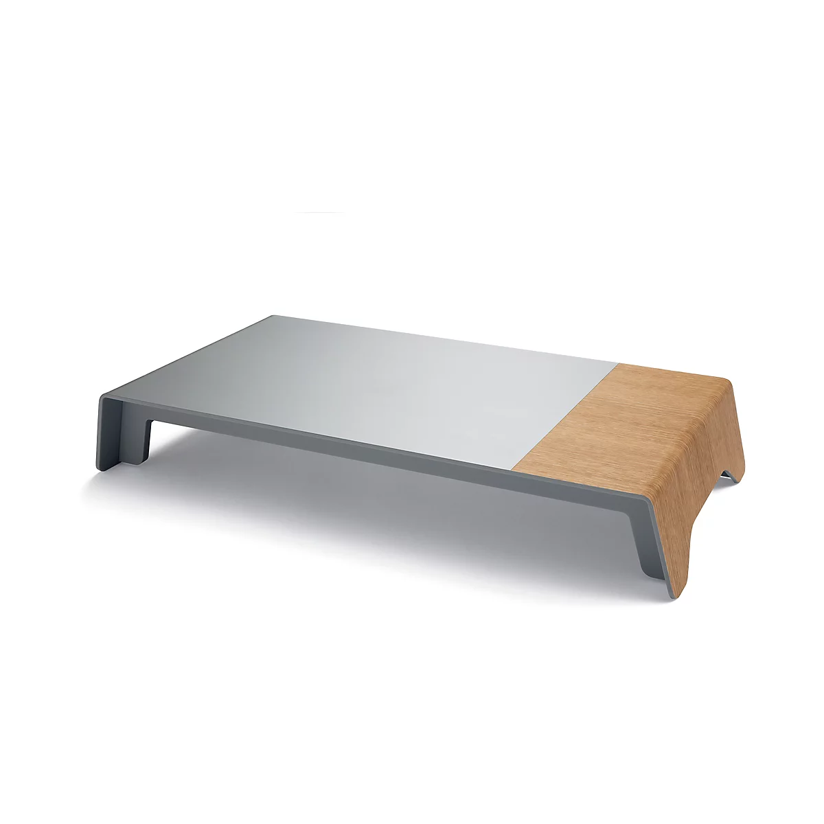 Rehaussement d'écran smartstyle sigel®, jusqu'à 5 kg, sans fonction chargeur Qi, plastique/acrylique, design bois et métal