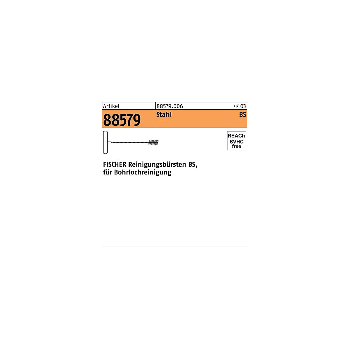 Reinigingsborstel R 88579 FHB-BS 10 staal 1 stuk F ISCHER