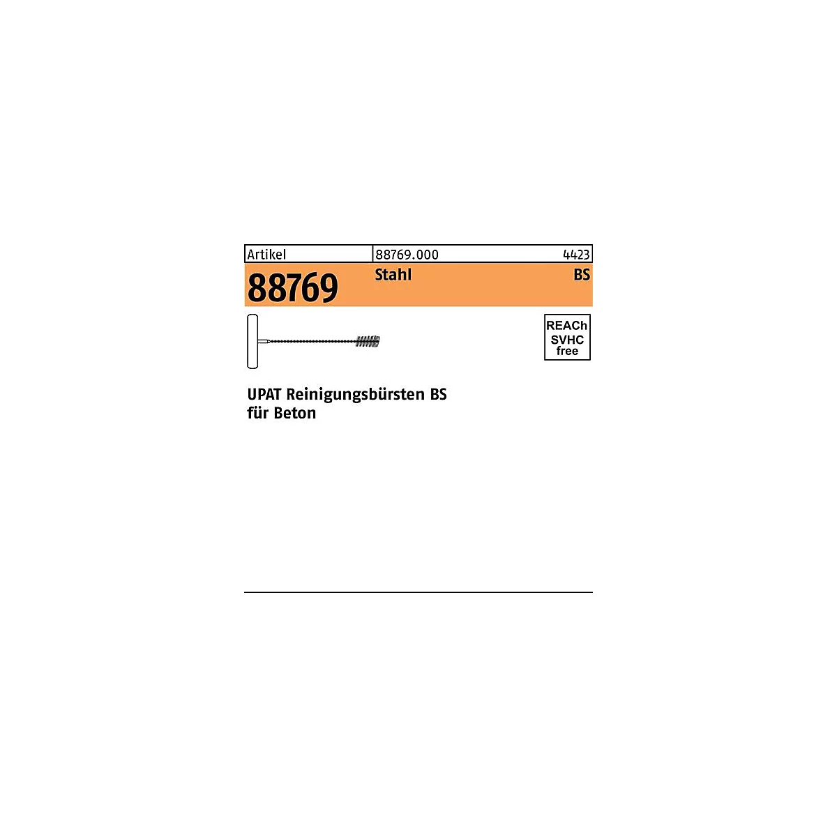 Reinigungsbürste R 88769 UMV VARIO BS 10 - F. M8 S tahl 1 Stück UPAT