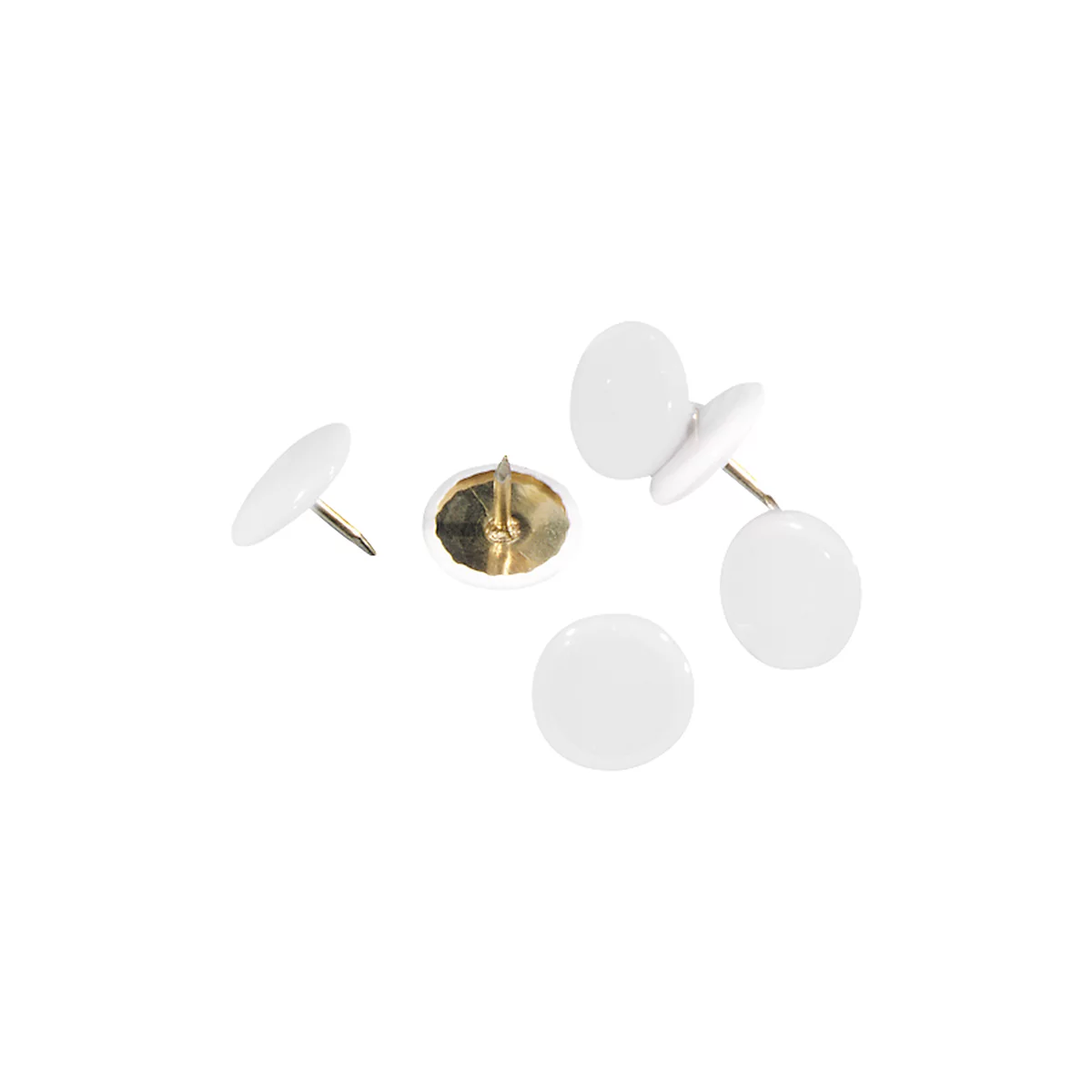 Reissnägel, kunststoffüberzogen, weiss, 100 Stück