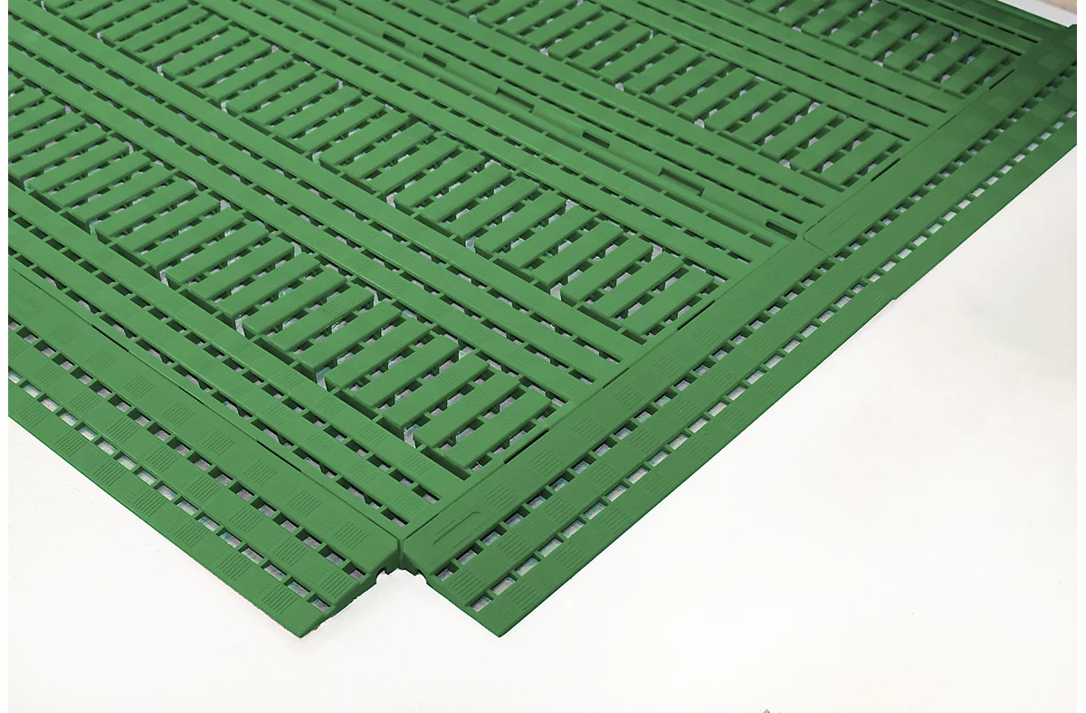 Rejilla de suelo Work Deck, L 1200 x W 600 x H 25 mm, verde