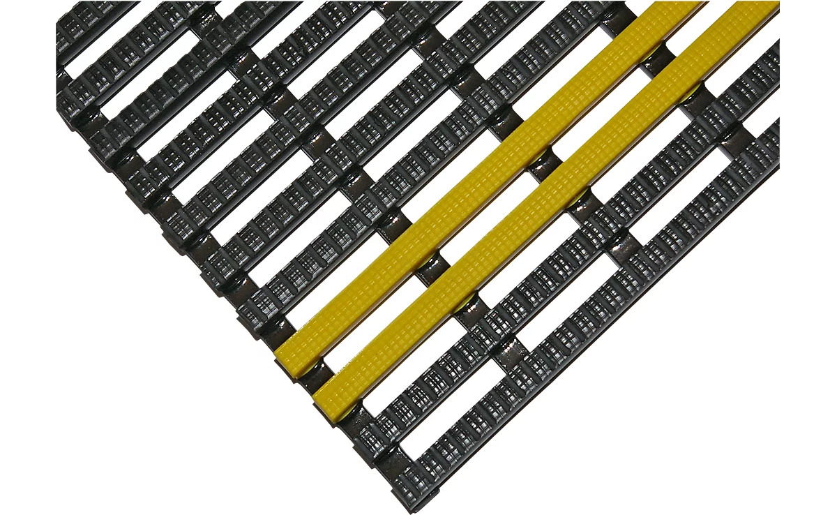 Rejilla industrial EHA +11, negro/amarillo, 600 mm