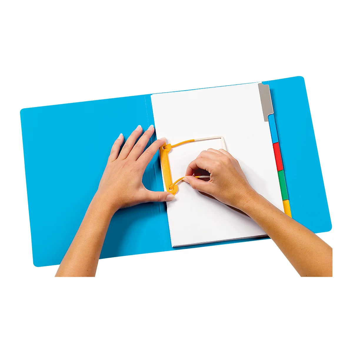 Reliures de documents Clip Plus JALEMA, plastique, hauteur complète, 10 p., noir