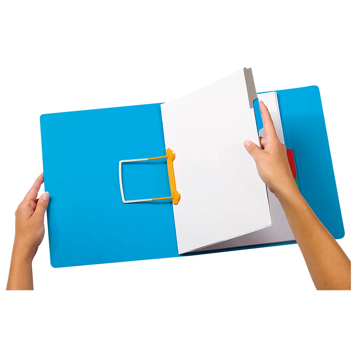 Reliures de documents Clip Plus JALEMA, plastique, hauteur complète, 10 p., noir