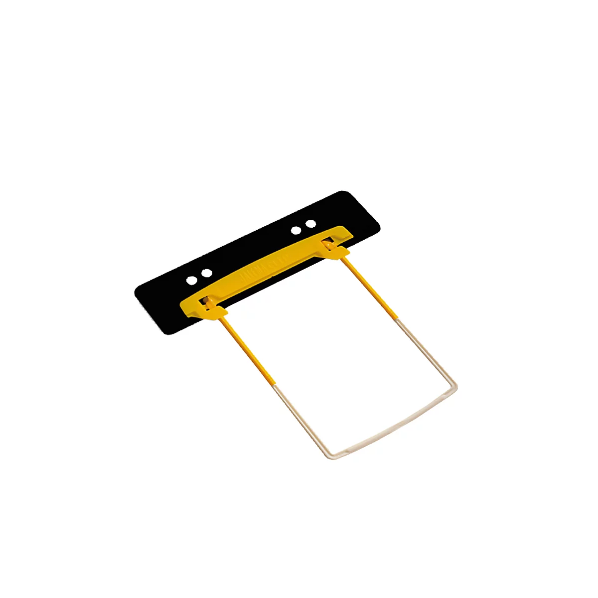 Reliures de documents Clip Plus JALEMA, plastique, hauteur complète, 10 p., noir