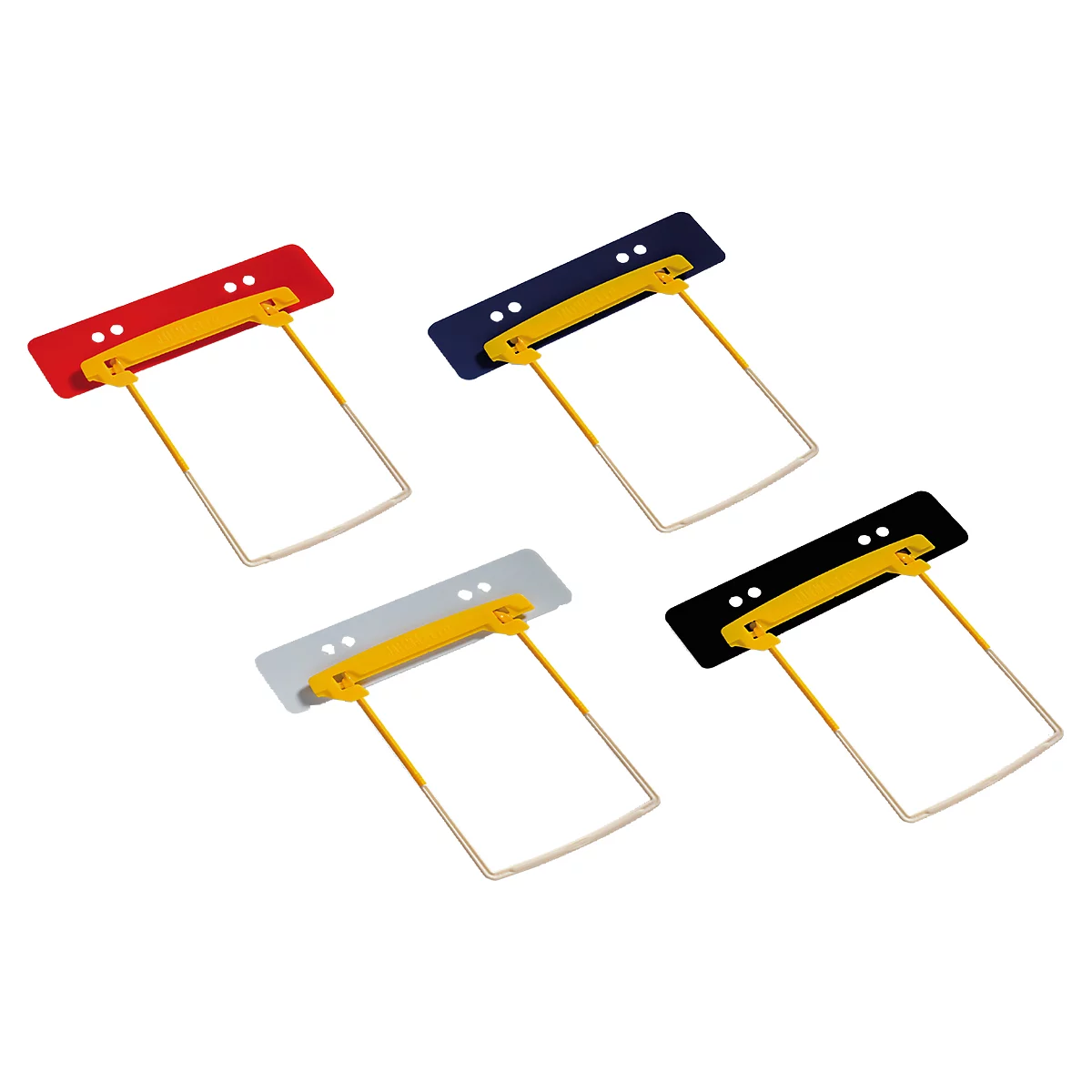 Reliures de documents Clip Plus JALEMA, plastique, hauteur complète, 100 p., coloré