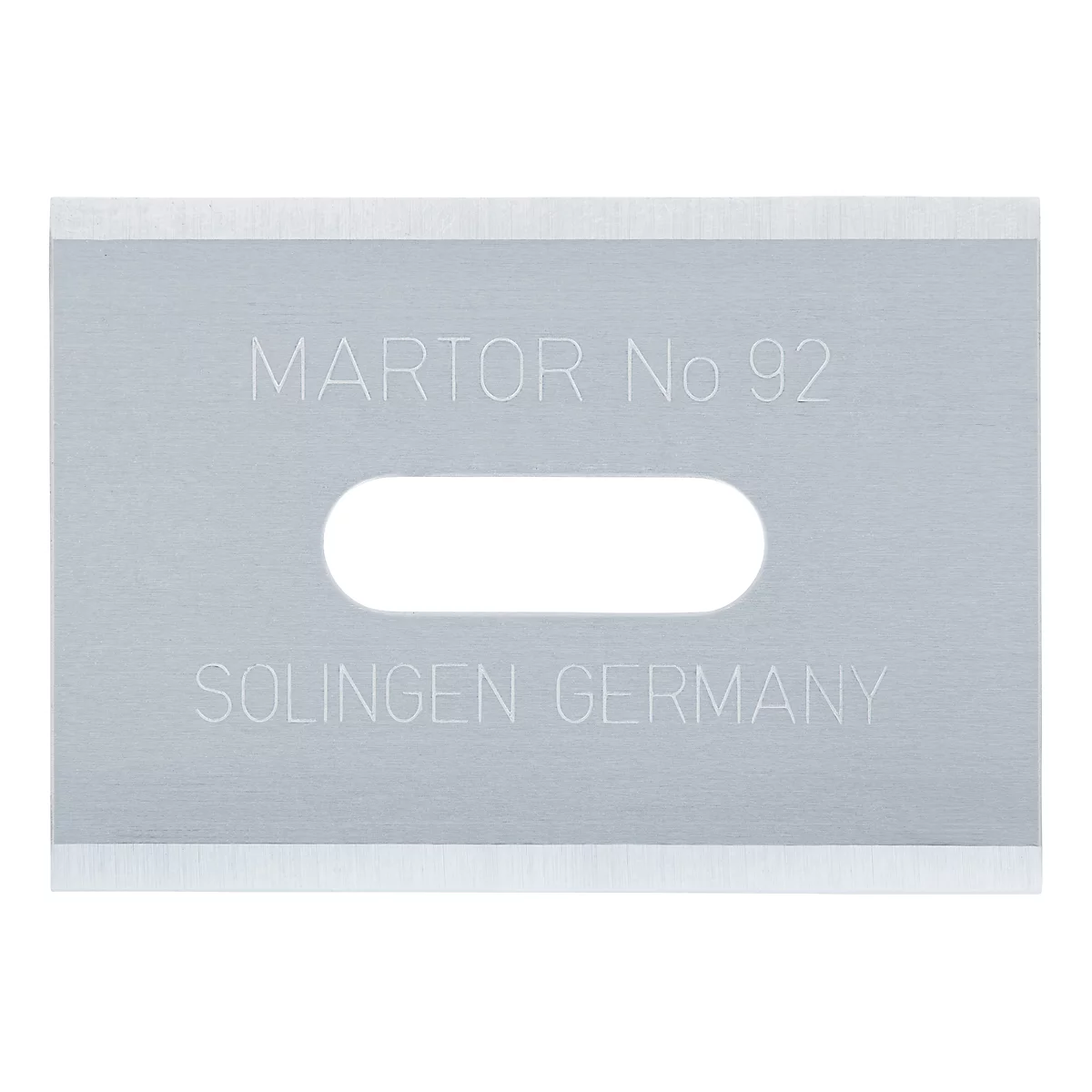 Metal blade with engraved text: MARTOR No 92, SOLINGEN GERMANY.