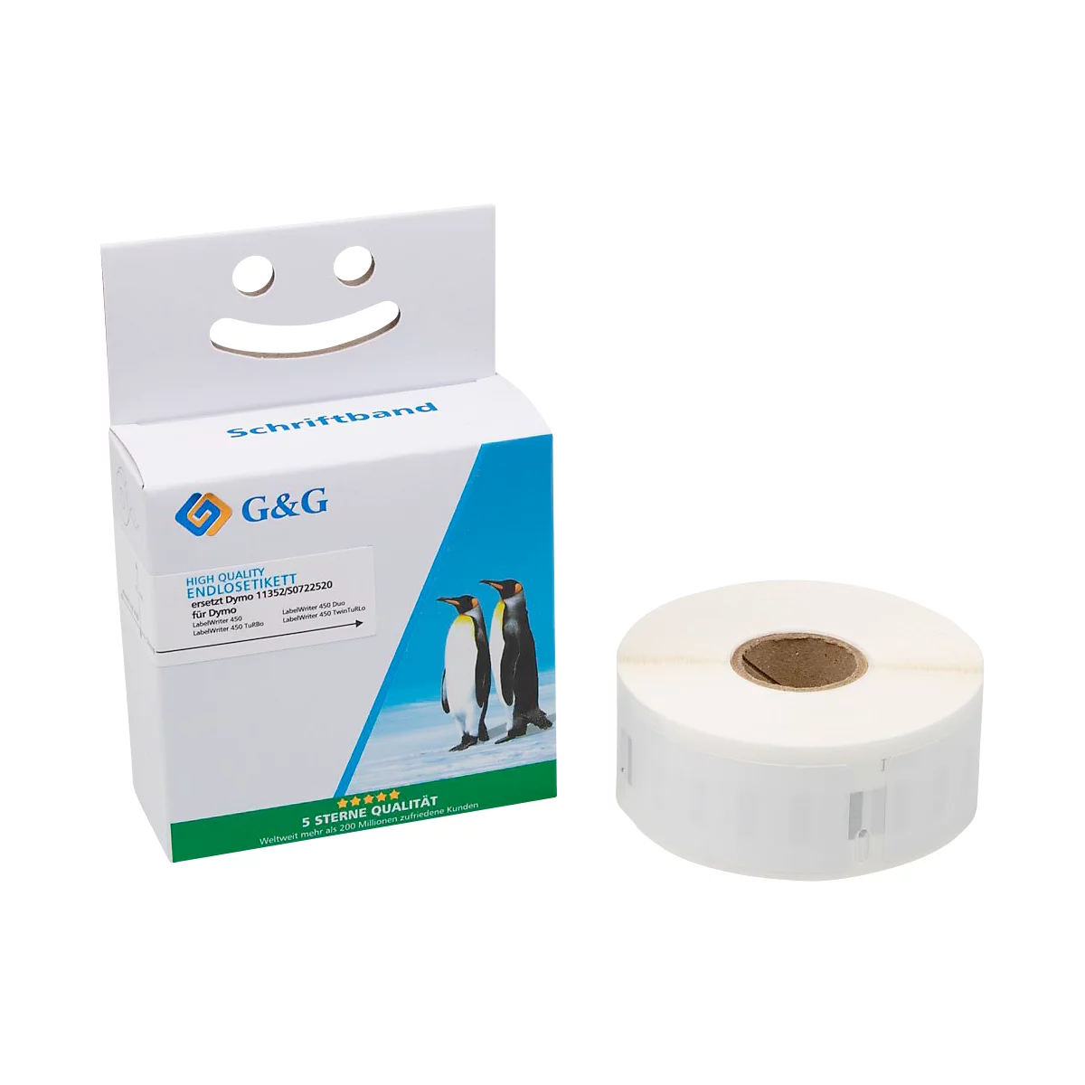 Retourlabels AVERY®, comp. m. Dymo® LabelWriter™/Seiko Smart Label Printer®, permanent, 2x260 st.