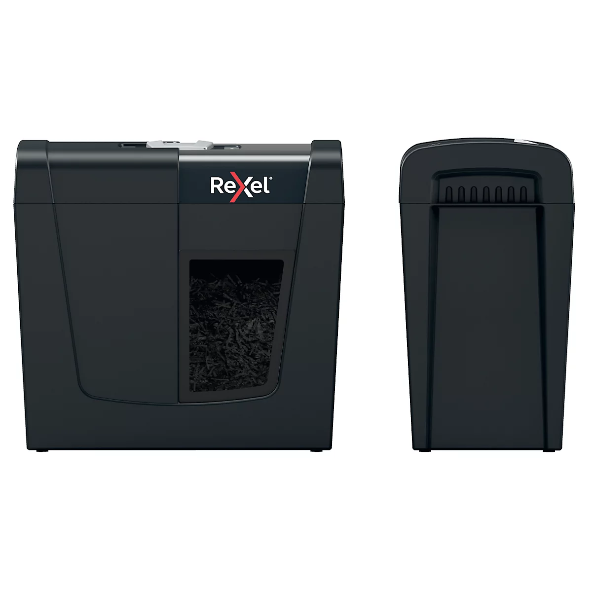 Rexel Secure X6 Aktenvernichter P4, Partikelschnitt 4 x 40 mm, 10 l, 6 Blatt Schnittleistung, Anti-Papierstau-Technologie, schwarz