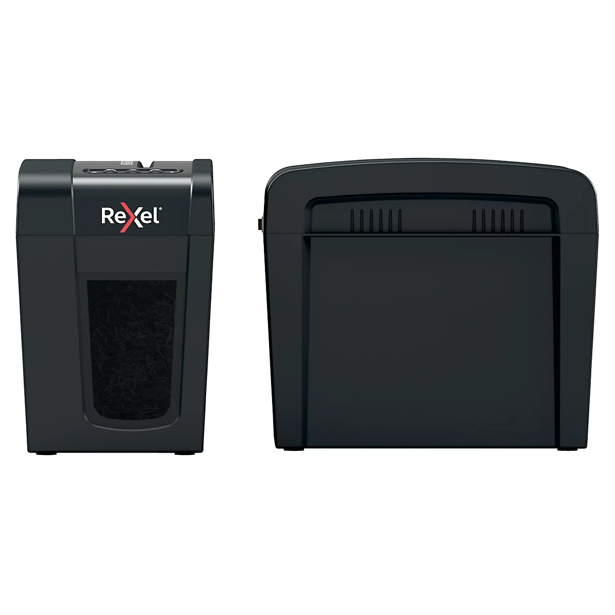 Rexel Secure X6-SL Slimline Whisper-Shred™ Aktenvernichter P4, Partikelschnitt 4 x 40 mm, 10 l, 6 Blatt Schnittleistung, schwarz