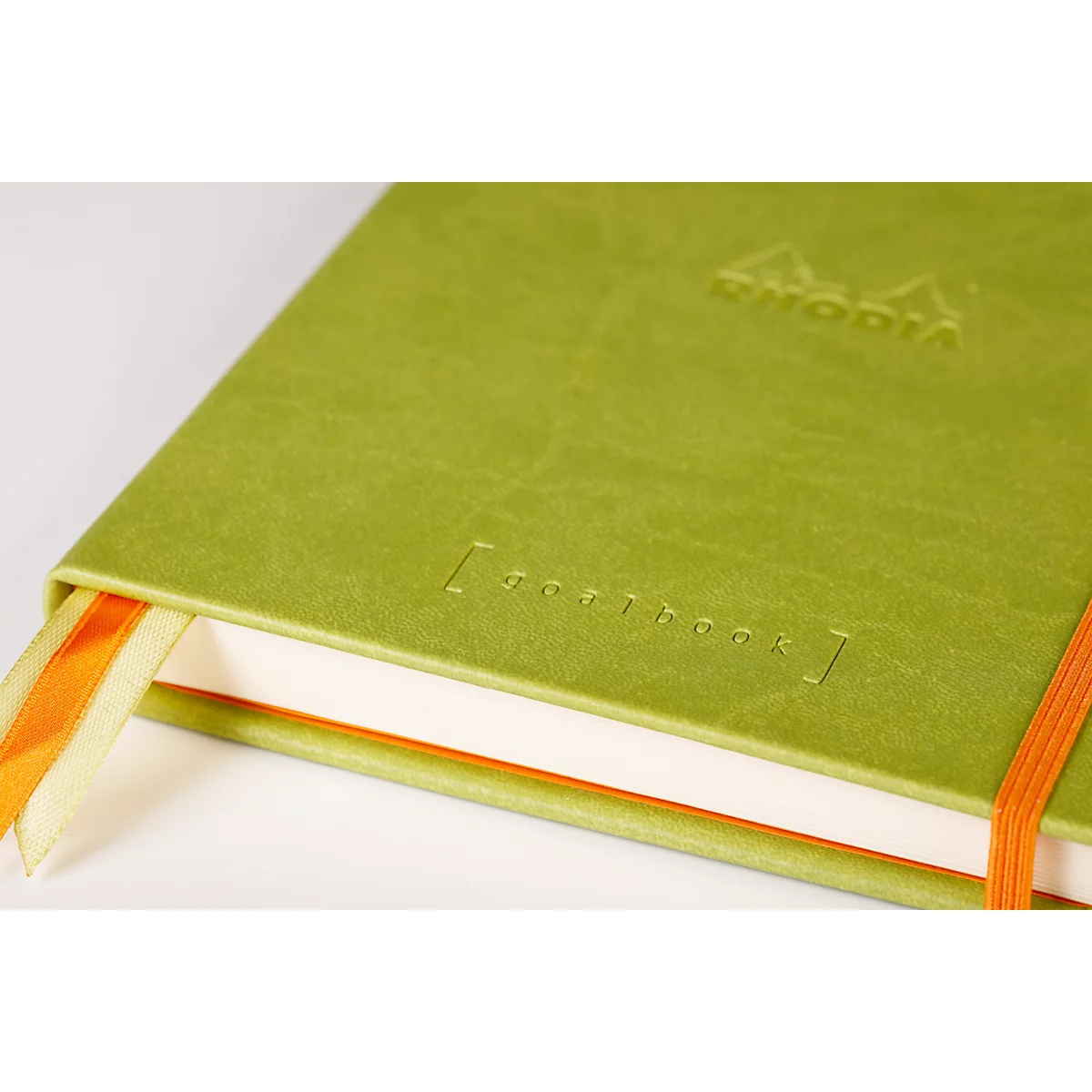 Rhodia Notizbuch Goalbook, 120 Blatt, DIN A5, 90 g/m², Hardcover, gepunktet, anis