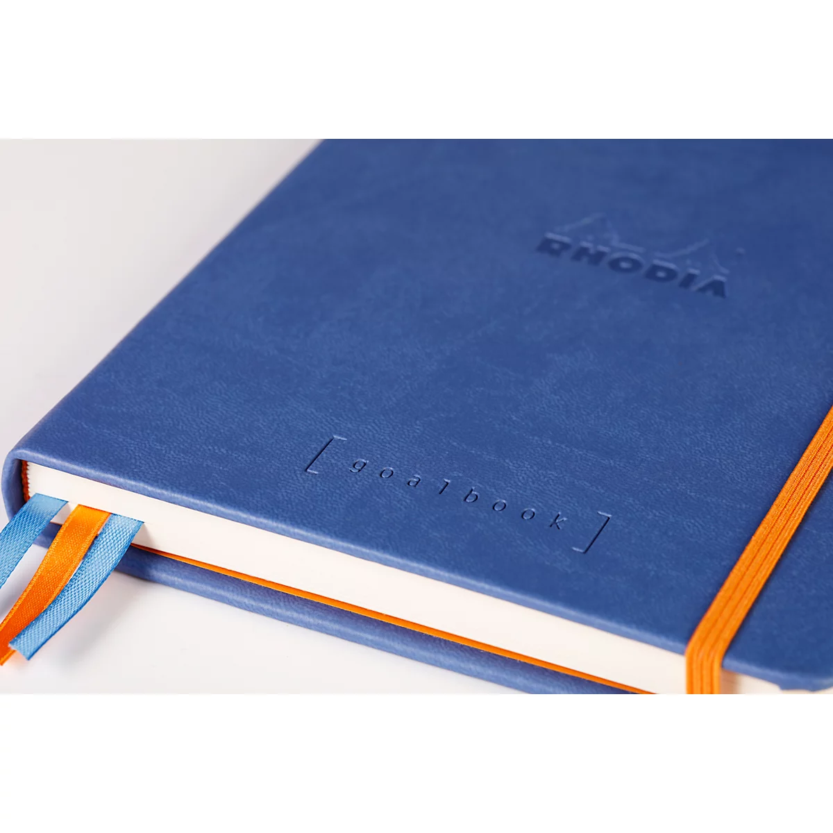 Rhodia Notizbuch Goalbook, 120 Blatt, DIN A5, 90 g/m², Hardcover, gepunktet, blau