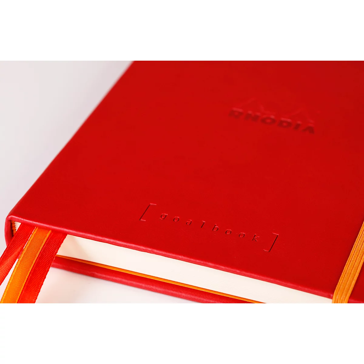 Rhodia Notizbuch Goalbook, 120 Blatt, DIN A5, 90 g/m², Hardcover, gepunktet, mohnrot