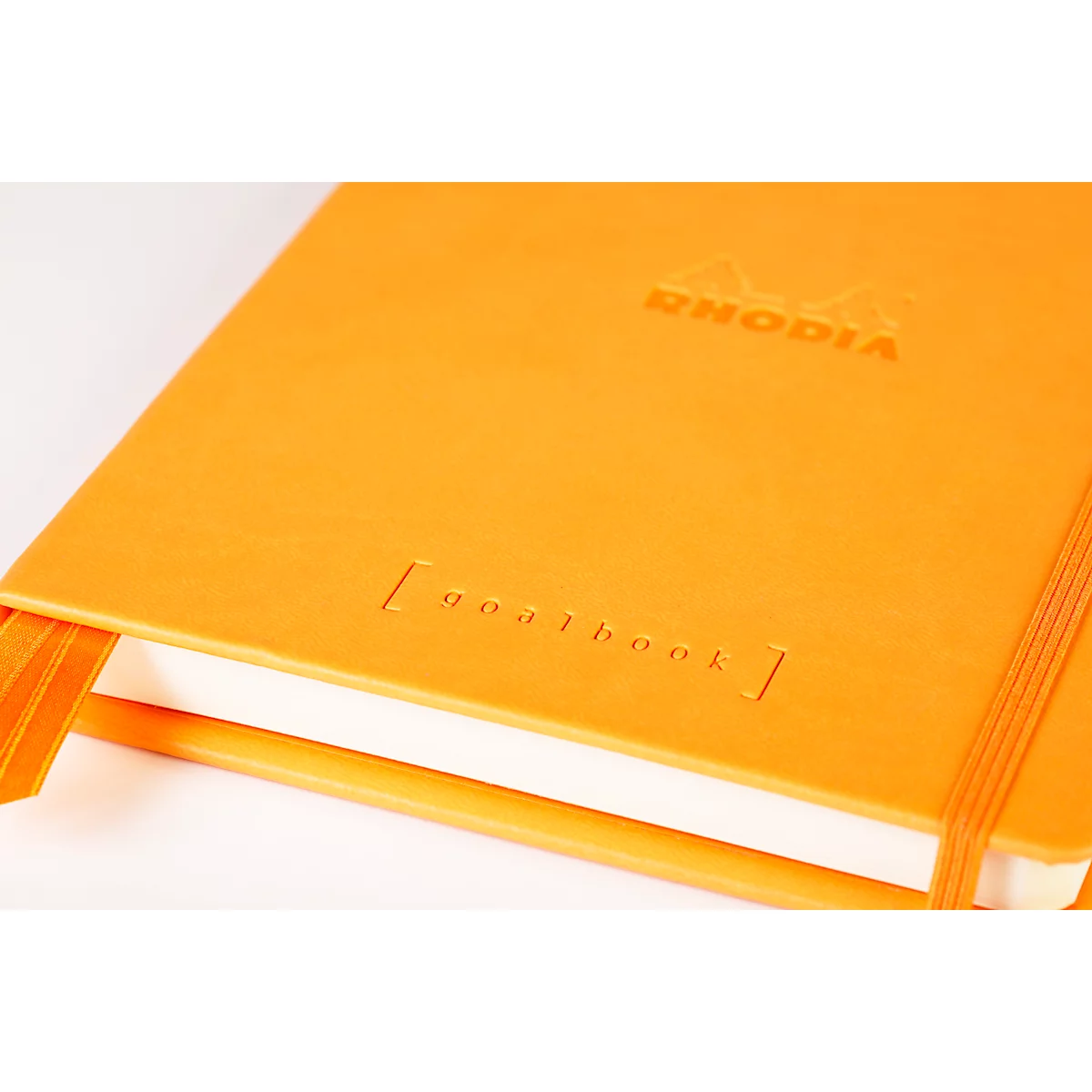 Rhodia Notizbuch Goalbook, 120 Blatt, DIN A5, 90 g/m², Hardcover, gepunktet, orange