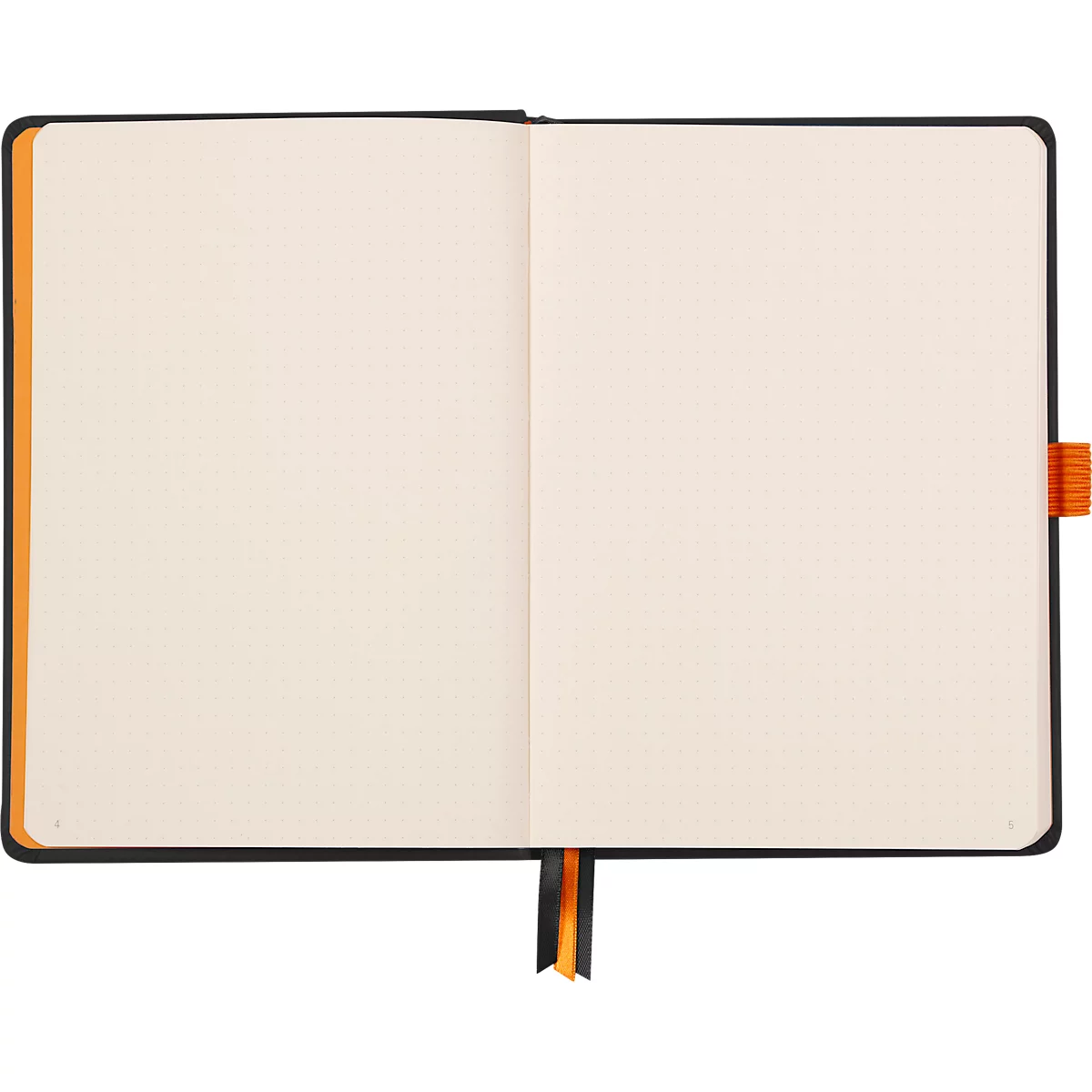 Rhodia Notizbuch Goalbook, 120 Blatt, DIN A5, 90 g/m², Hardcover, gepunktet, schwarz