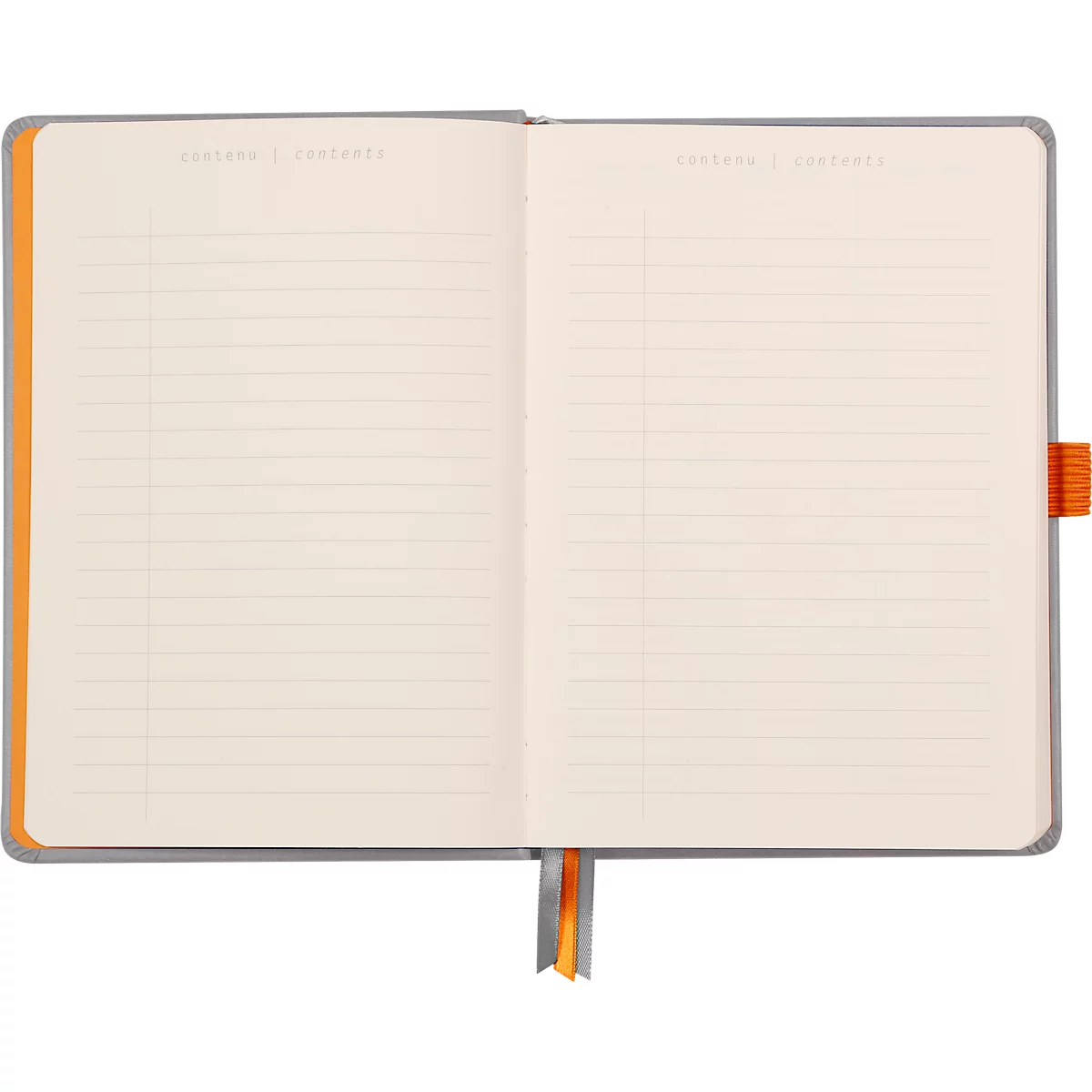 Rhodia Notizbuch Goalbook, 120 Blatt, DIN A5, 90 g/m², Hardcover, gepunktet, silber