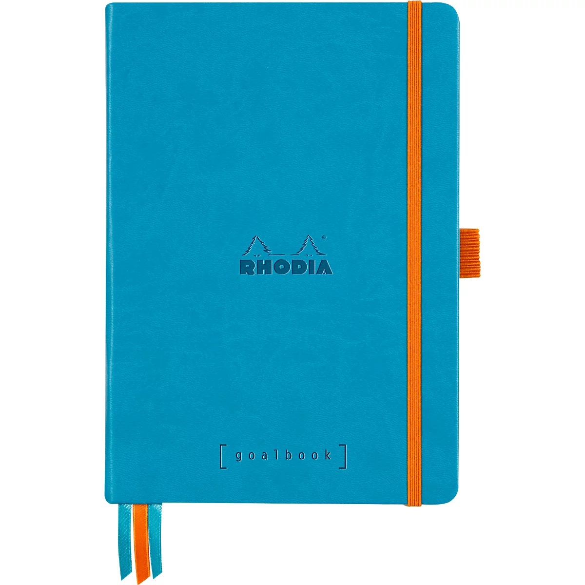 Rhodia Notizbuch Goalbook, 120 Blatt, DIN A5, 90 g/m², Hardcover, gepunktet, türkis